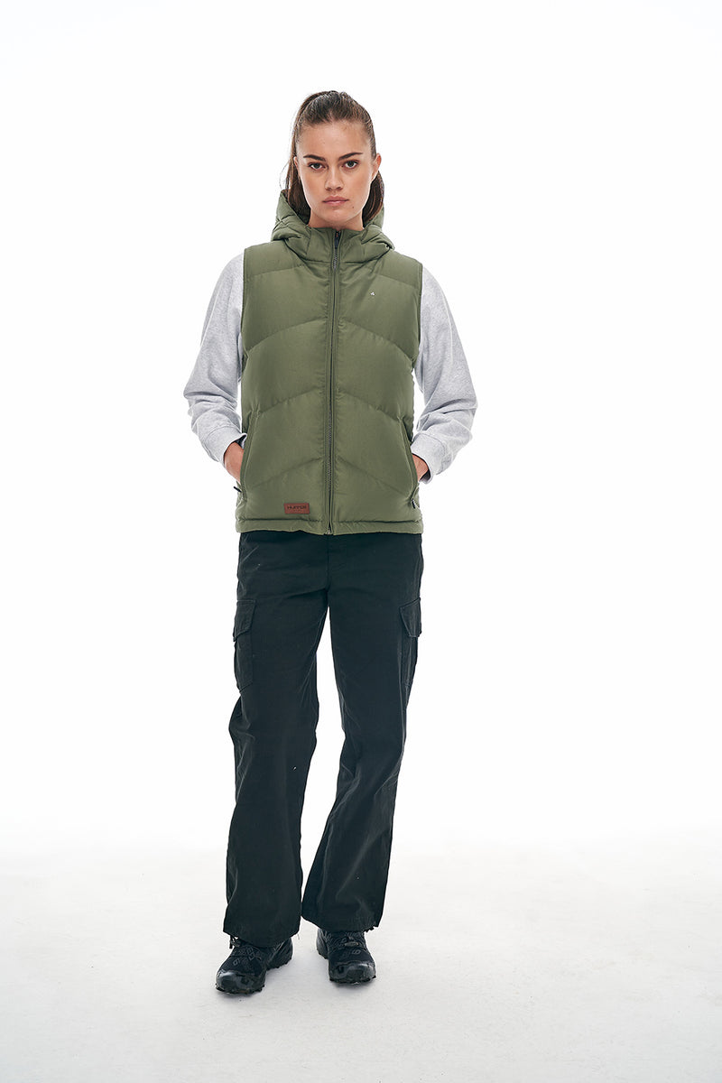 Khaki shop huffer vest