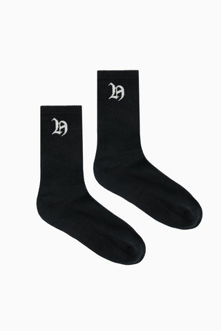 HFR RIB SOCK/LIGHT BEAMS BLACK