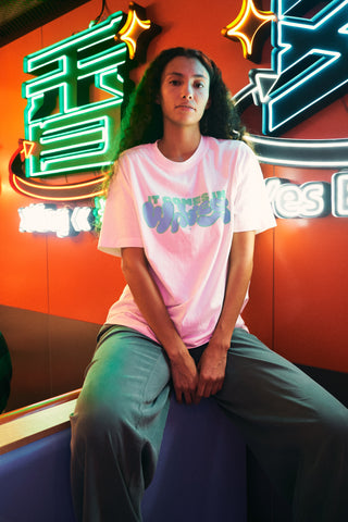 RELAX TEE 220/WAVY TIMES MILK