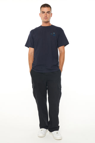 MENS SUP TEE/BREWED NAVY