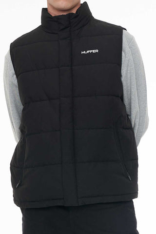 MENS HUFFER PUFFER VEST BLACK