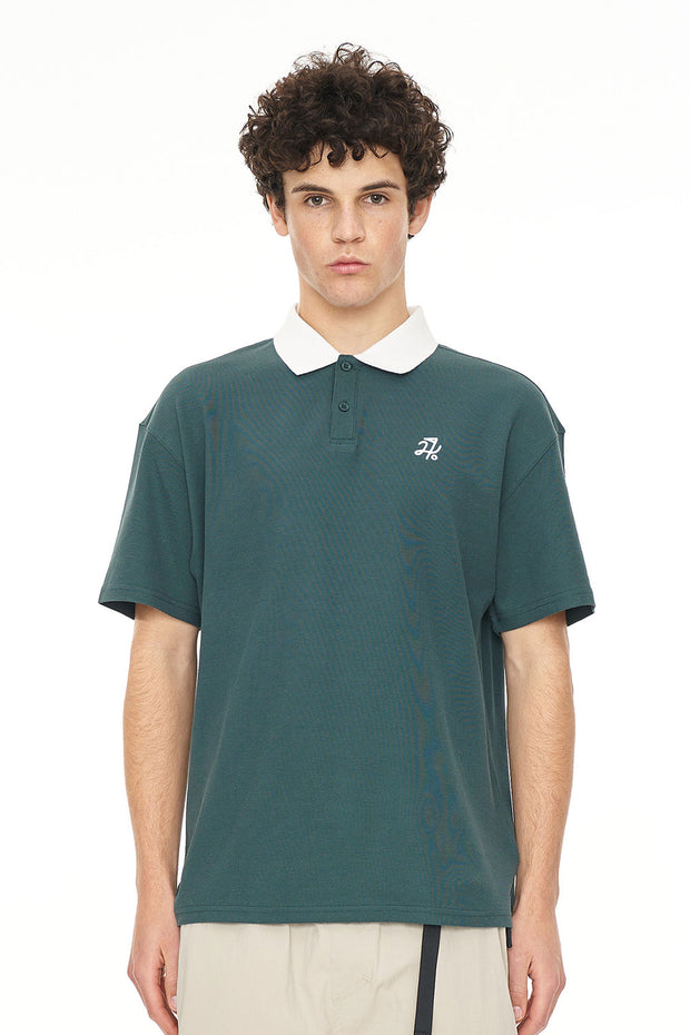 PIQUE SS POLO GOLF GREEN