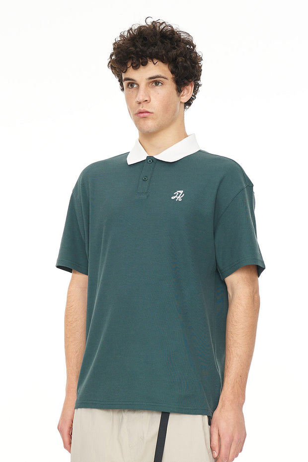 PIQUE SS POLO GOLF GREEN