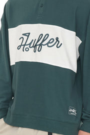 PIQUE RUGBY CREW GOLF GREEN