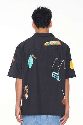 BOX PARTY SHIRT/MOTEL 97 BLACK