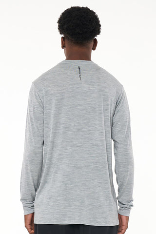 MERINO LS SUP TEE GREY MARLE