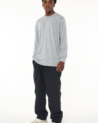 MERINO LS SUP TEE GREY MARLE