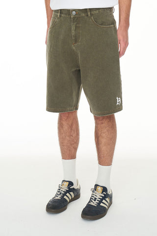 BOX EMB SHORT/OLDE TRUE KHAKI