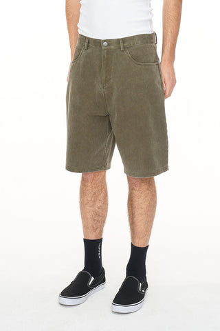 BLOCK EMB SHORT/ALTA KHAKI