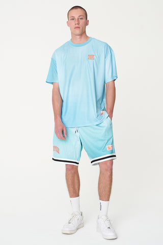 3 BALLER SWISH TEE AQUA