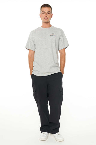 MENS SUP TEE/SIGN OFF GREY MARLE