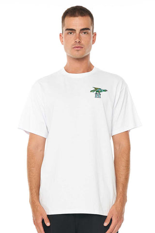 MENS SUP TEE/KEYED WHITE