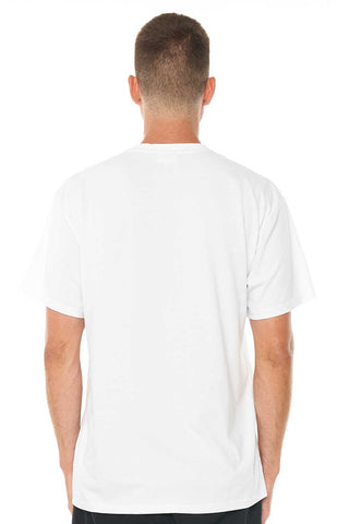 MENS SUP TEE/KEYED WHITE