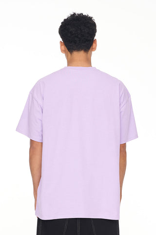 BLOCK TEE 190/TITLE LINE VIOLET