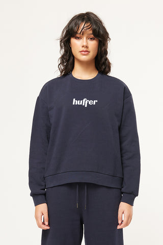 WMNS SLOUCH CREW/HANGER NAVY