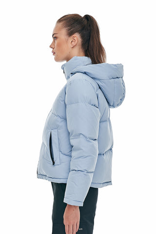 WMNS BLOCK DOWN JKT SMOKEY BLUE