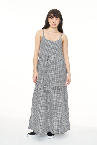 HARPER RESORT DRESS BLACK/CHALK