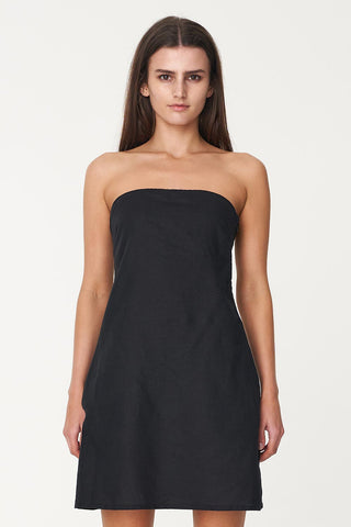 LIN-IN COLUMN MINIDRESS BLACK