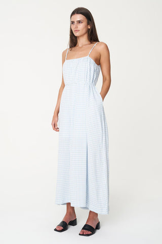 CELINE MAXI DRESS BLUE/WHITE