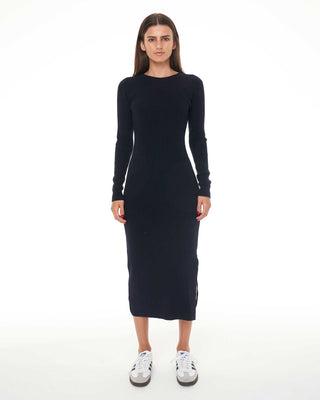 MERINO LS RIB DRESS NAVY