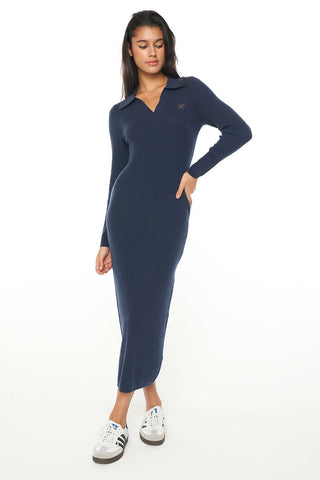 ALEXIA KNIT DRESS NAVY