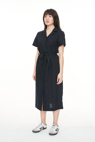 LIN-IN SS DAZE MIDI DRESS BLACK