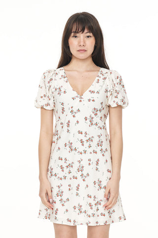 LALISA CLEO MINI DRESS MULTI FLORAL