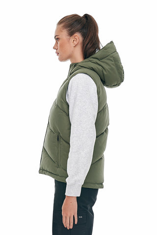 WMNS CLASSIC DOWN VEST KHAKI