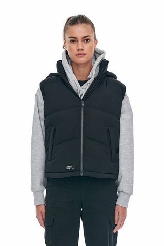 WMNS BLOCK DOWN VEST BLACK