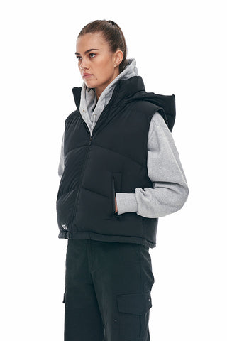 WMNS BLOCK DOWN VEST BLACK