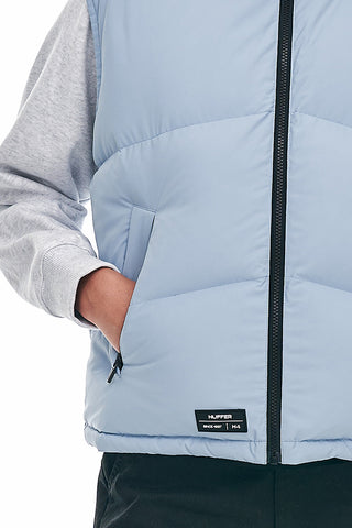 WMNS BLOCK DOWN VEST SMOKEY BLUE