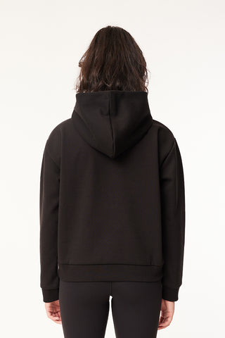 WOMENS BONDED HOOD BLACK