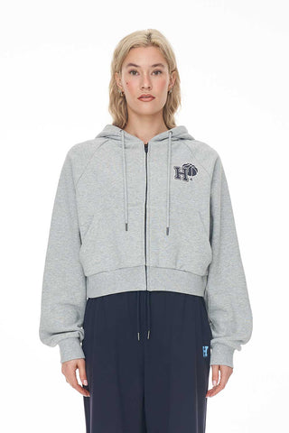 AVERY ZIP HOOD/FULL COURT GREY MARLE