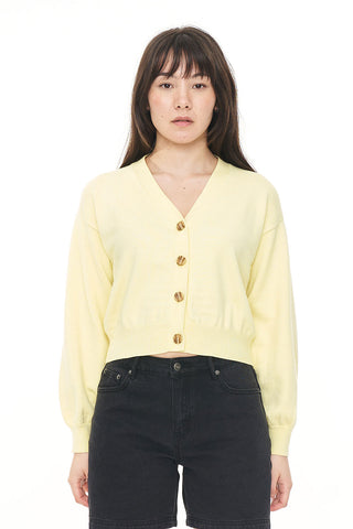 BIBI KNIT CARDIGAN LIMONCELLO