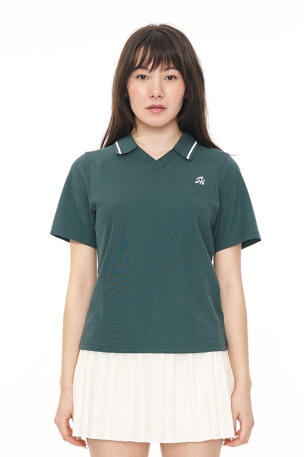 PIQUE SS POLO GOLF GREEN