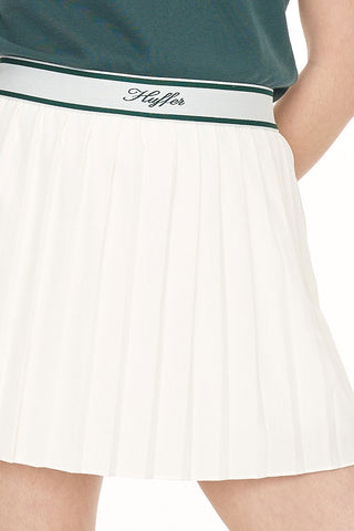 BIRDIE PLEATED GOLF SKORT CHALK