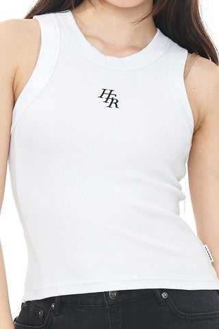 SIGNATURE RIB TANK WHITE