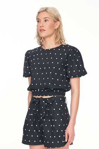 BARDOT AIRY TOP POLKA DOT