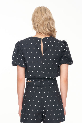 BARDOT AIRY TOP POLKA DOT