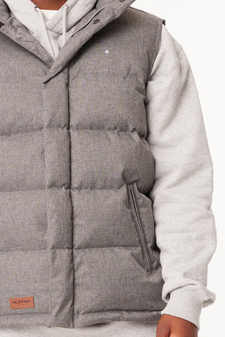 MENS CLASSIC DOWN VEST HRGBONE GREY