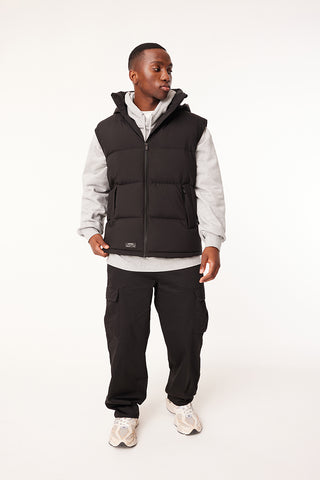 MENS BLOCK DOWN VEST BLACK