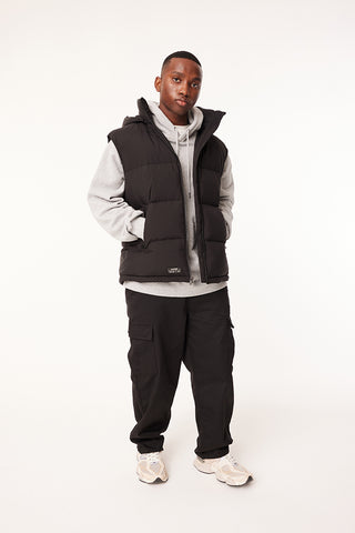 MENS BLOCK DOWN VEST BLACK