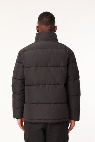 MENS TRACK PUFFER JKT BLACK