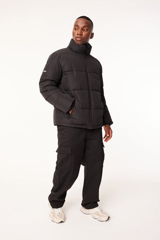 MENS TRACK PUFFER JKT BLACK