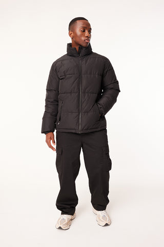 MENS TRACK PUFFER JKT BLACK