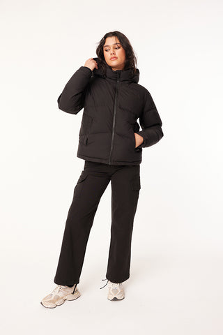 WMNS BLOCK DOWN JKT BLACK